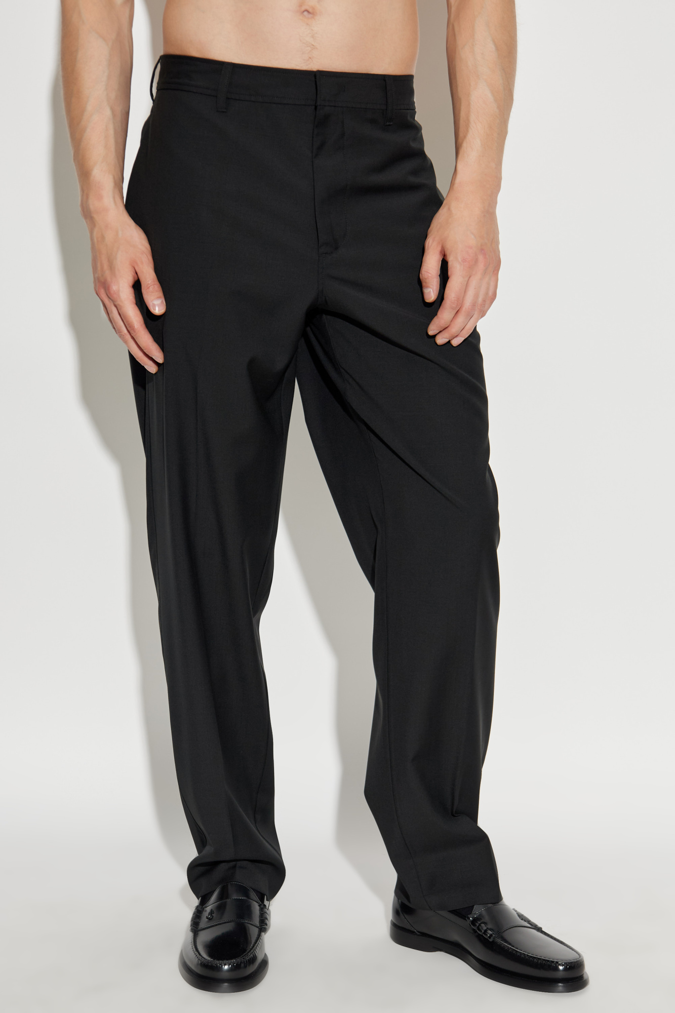パンツ ARMANI Collezioni 1tuck Wide Trousers ARMANI COLLEZIONI アルマーニ コレッツィオーニ タック